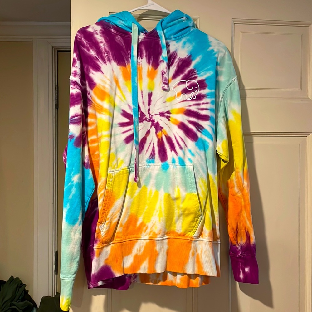 Ivory Ella tie dye hoodie